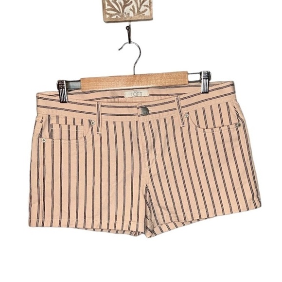 NWT Ann Taylor Loft Blush Pink Stripe Denim Shorts - Picture 10 of 10